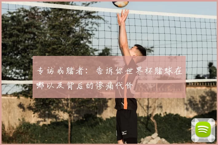 专访戒赌者:告诉你世界杯赌球在哪以及背后的惨痛代价